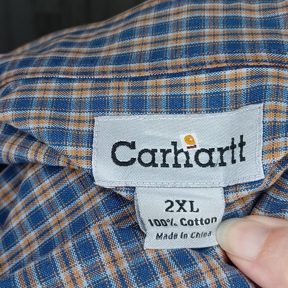 Carhartt Plaid Shirt Size 2XL NWOT - Picture 4 of 4